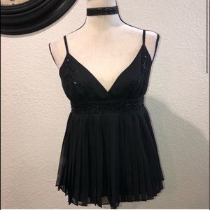 Ted Baker beautiful black fully lined sequin blouse